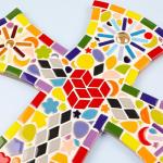 1cm Micro Ceramic Mosaic Tiles for Kids DIY Craft Bulk, Micro Mosaics Pieces suplplies fo Making Mosaic for DIY Craft Photo Frame Kits, Plant Pot, Vases etc.