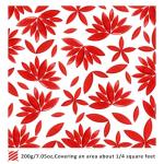Youway Style Red Leaf Mosaic Tiles for Crafts Bulk,200g Petal Mosaic Glass Pieces,Flower Glass Tiles for DIY Garden Mosaic Making Supplies Kit