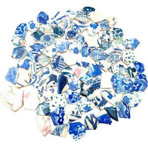 1.1 LB Porcelain Ceramic Mosaic Tiles,Broken Irregular Mosaic Tiles for DIY Craft Floor,Kitchen,Pool, Flower Pots Mosaic Making Supplies (Mix Color)