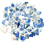 1.1 LB Porcelain Ceramic Mosaic Tiles,Broken Irregular Mosaic Tiles for DIY Craft Floor,Kitchen,Pool, Flower Pots Mosaic Making Supplies (Mix Color)