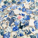 1.1 LB Porcelain Ceramic Mosaic Tiles,Broken Irregular Mosaic Tiles for DIY Craft Floor,Kitchen,Pool, Flower Pots Mosaic Making Supplies (Mix Color)