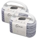 CALPALMY (6-Pack) Professional Sealer Applicator Pad with Handle, Non-Scratch Scrubbing Pads Perfect for Cleaning to All Natural Stone and Tile Like Marble, Granite, Concrete & Slate