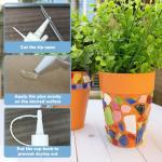 WAN2TLK Mosaic Glue 100ml - Non-Toxic & Water Resistant, Clear Mosaic Tiles Glue Ideal for All Tiles & Surfaces