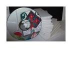 Glossy White Glazed Ceramic 6" x 6" x 1/4" Tiles - Pack of 10 Plus Full Color Guides: How To Paint & Install Bathroom Tiles