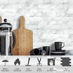 Volakas White Peel and Stick Tile Sheets