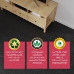 Dark Gray Hexagon Peel & Stick Floor Tile