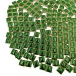 Green 1.2cm Square Ceramic Mosaic Tiles