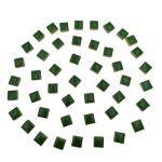 Green 1.2cm Square Ceramic Mosaic Tiles
