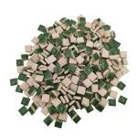 Green 1.2cm Square Ceramic Mosaic Tiles