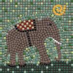 Green 1.2cm Square Ceramic Mosaic Tiles