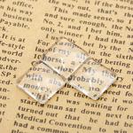 Square Clear Glass Cabochon Tiles for DIY Crafts
