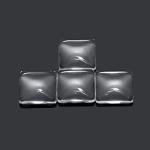 Square Clear Glass Cabochon Tiles for DIY Crafts