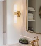 Kira Home Duo 14" Modern Bathroom Wall Sconce