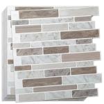 WOWSTAR 10-Sheet Peel and Stick Marble Tiles