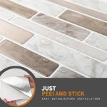 WOWSTAR 10-Sheet Peel and Stick Marble Tiles