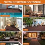 ShunHong Waterproof Interlocking Deck Tiles - 9 Pcs