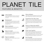 Waterproof Wood Look Vinyl Shower Floor Tiles