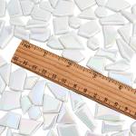 Youway Iridescent White Mosaic Tiles for Crafts