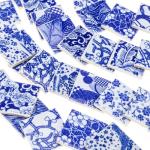 Ceramic Mosaic Tiles Blue and White - 36 Pcs