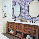 Ceramic Mosaic Tiles Blue and White - 36 Pcs