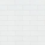 White Glossy 4x12 Ceramic Subway Shower Tile