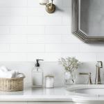 White Glossy 4x12 Ceramic Subway Shower Tile