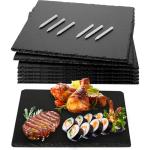 Black Slate Cheese Board Set - 6 Pieces