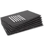 Black Slate Cheese Board Set - 6 Pieces