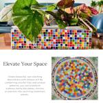 Yuvori Iridescent Crystal Mosaic Shower Tiles 0.39