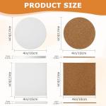 4-Inch Unglazed Ceramic Tiles for DIY Coasters