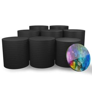 DIY Black Ceramic Coasters - Unglazed 50-Pack