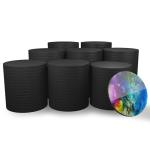 DIY Black Ceramic Coasters - Unglazed 50-Pack