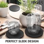 DIY Black Ceramic Coasters - Unglazed 50-Pack