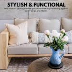 DIY Black Ceramic Coasters - Unglazed 50-Pack