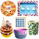 Colorful Glitter Mosaic Tiles for Crafting 1x1 cm