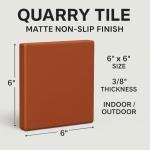 Alfagres 6x6 Colonial Red Quarry Tile - Non-Slip