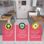 White Marble Hexagon Peel & Stick Floor Tiles
