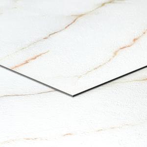 Peel and Stick Pink Gold White Marble Tiles
