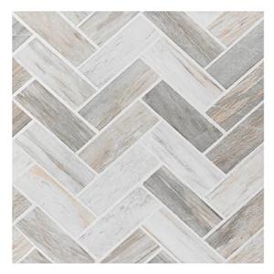 Herringbone Peel and Stick Vinyl Floor Tiles