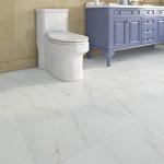 Peel and Stick Pink Gold White Marble Tiles