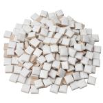 300g White Ceramic Mosaic Tiles for DIY Crafts