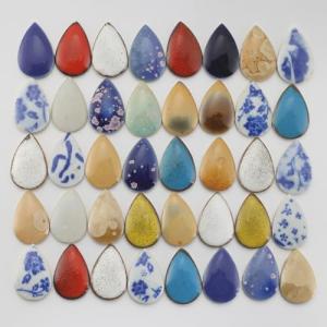 Ceramic Mosaic Tiles - Raindrop Shapes for DIY