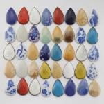 Ceramic Mosaic Tiles - Raindrop Shapes for DIY