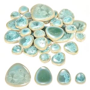 Ice Green Ceramic Mosaic Tiles for Crafts