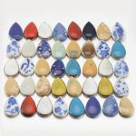 Ceramic Mosaic Tiles - Raindrop Shapes for DIY