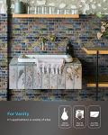 Art3d 10-Piece Colorful Marble Peel & Stick Tiles