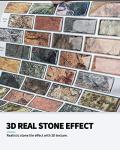 Art3d 10-Piece Colorful Marble Peel & Stick Tiles