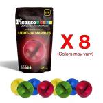 Glow-in-the-Dark LED Light-Up Marble Toy Set