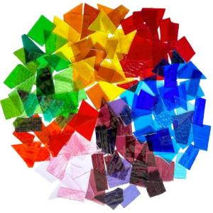 Colorful Irregular Transparent Stained Glass Tiles