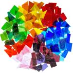 Colorful Irregular Transparent Stained Glass Tiles